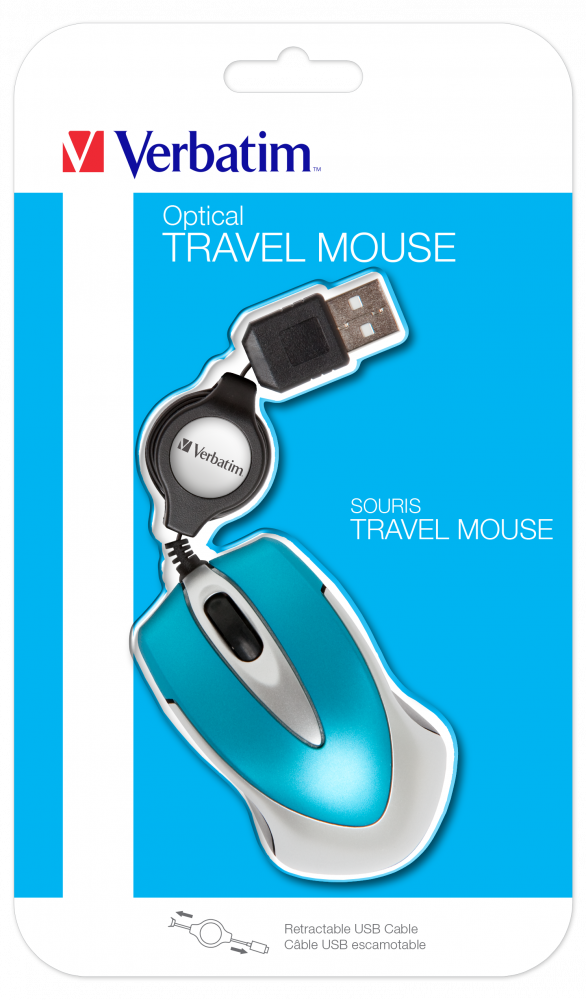 Mouse ottico da viaggio Go Mini Blu mare