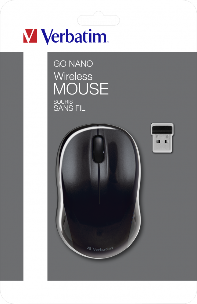 Mouse wireless GO NANO Nero