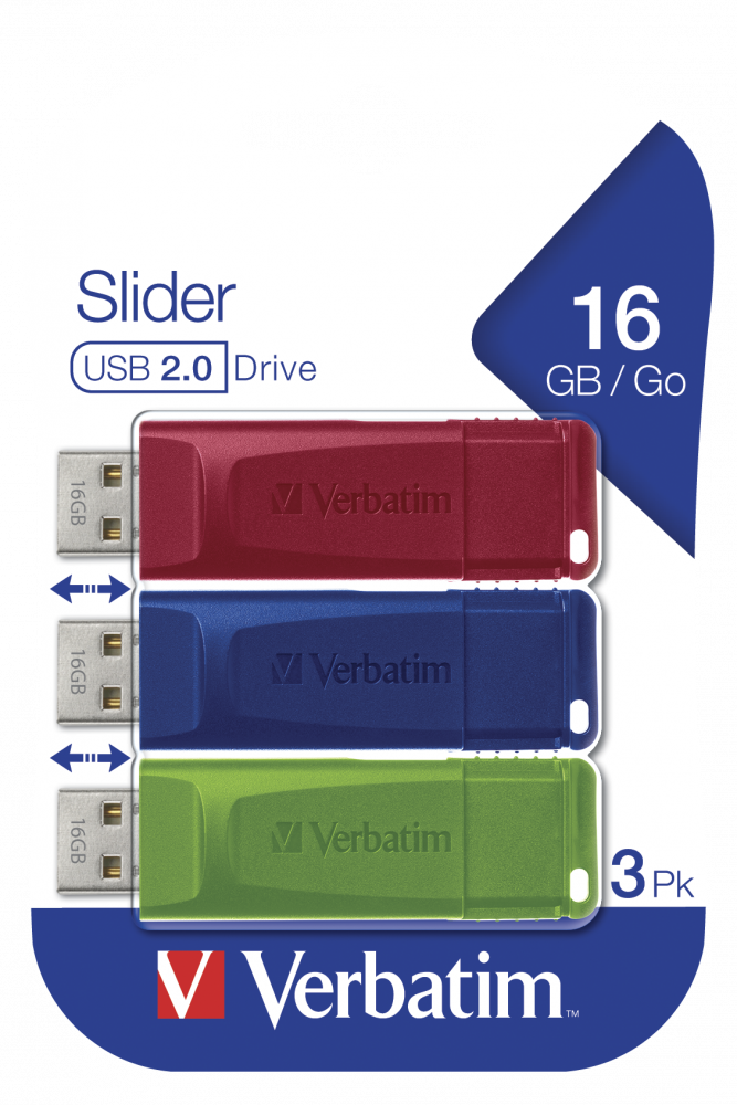 Unità USB Slider multipack da 16 GB
