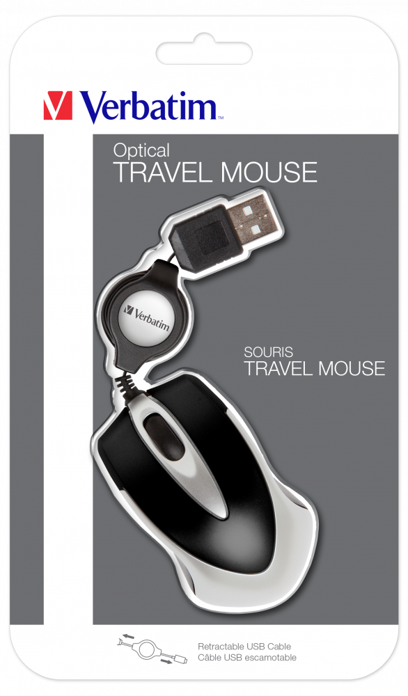 Mouse ottico da viaggio Go Mini Nero