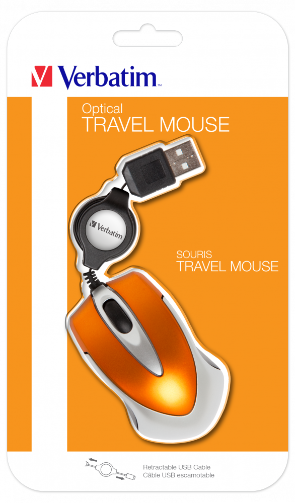 Mouse ottico da viaggio Go Mini Arancio vulcanico