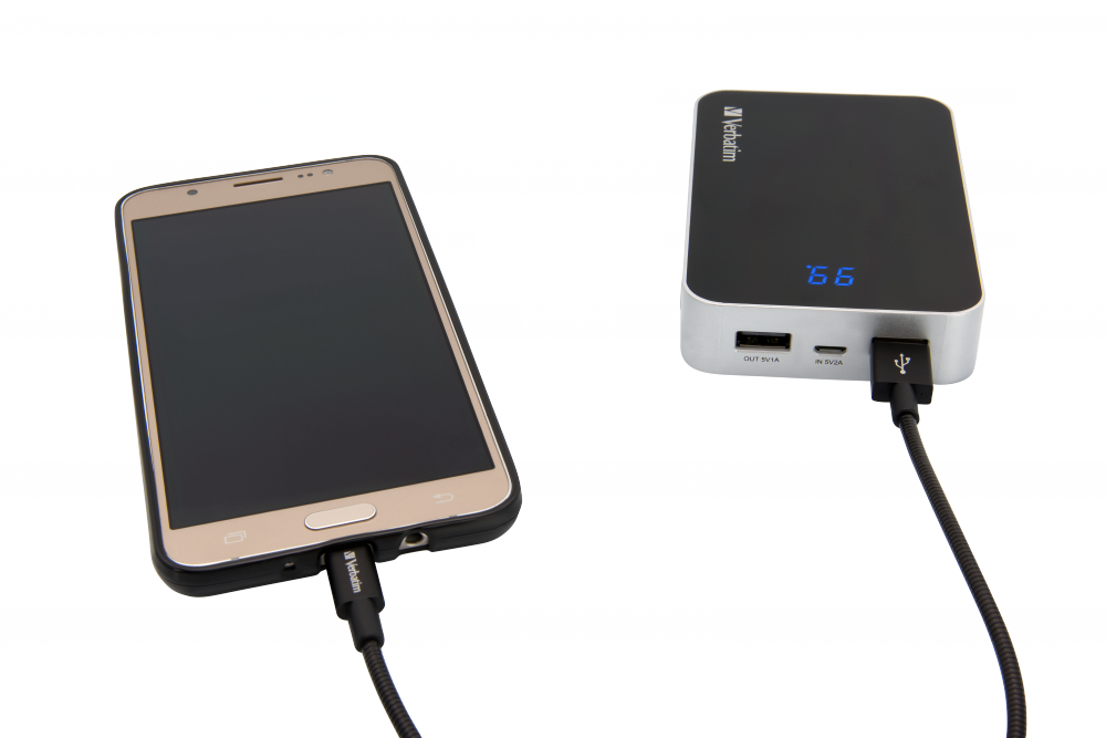 Cavo Sync 'n' Charge Micro USB Acciaio inossidabile color NERO