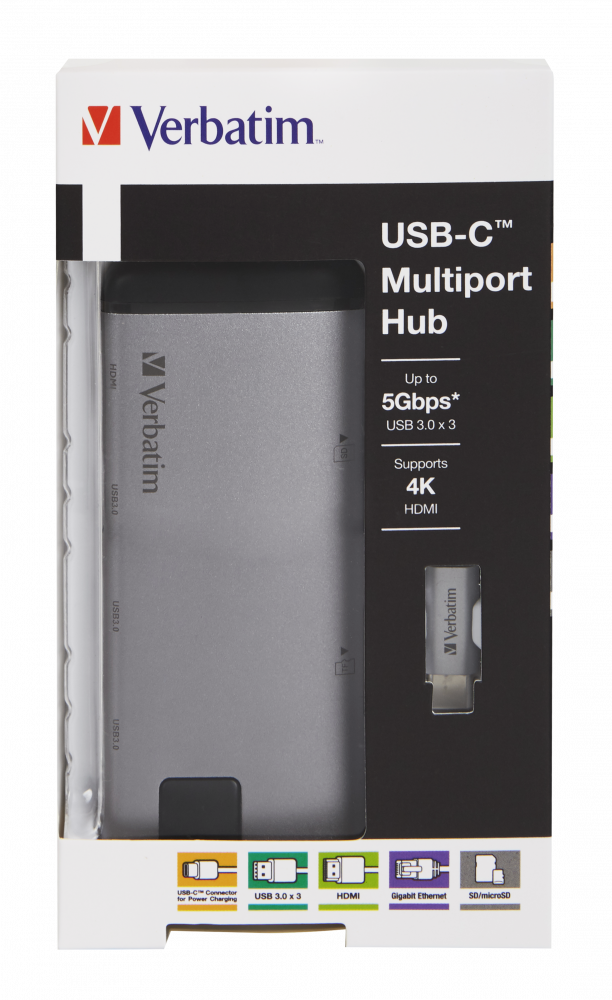 Hub Multiporta USB-C™ USB 3.0 | HDMI | Gigabit Ethernet | SD/microSD