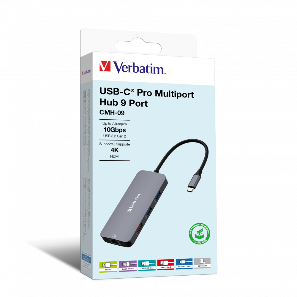Hub Multiporta USB-C Pro CMH-09: 9 porte
