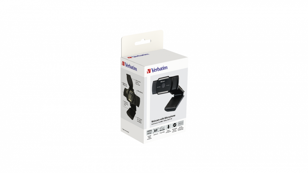 Webcam con microfono Autofocus AWC-01 Full HD 1080 p